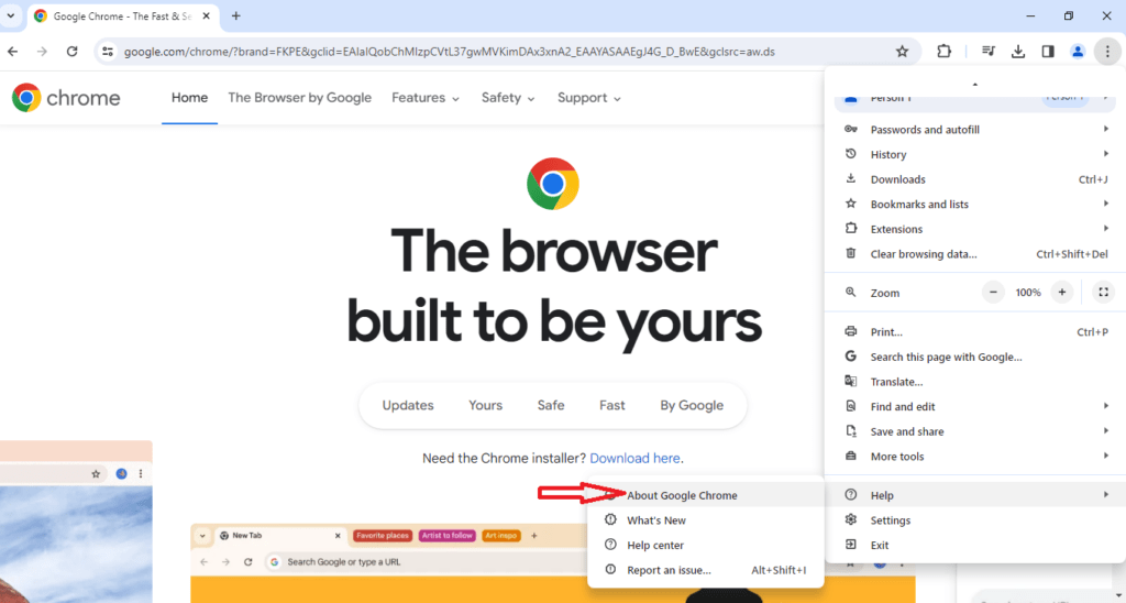 click-about-chrome