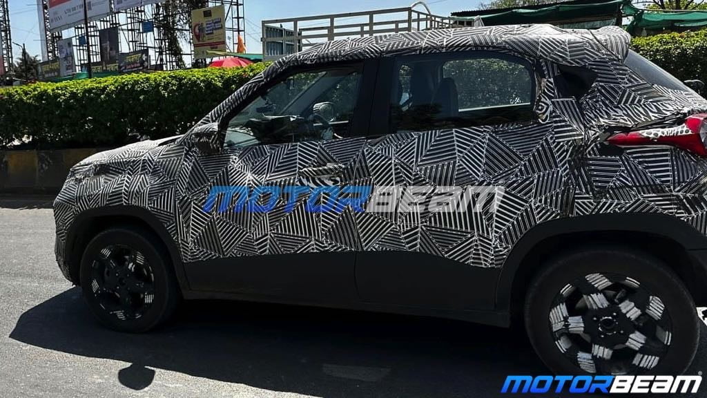 2024 tata punch facelift spied