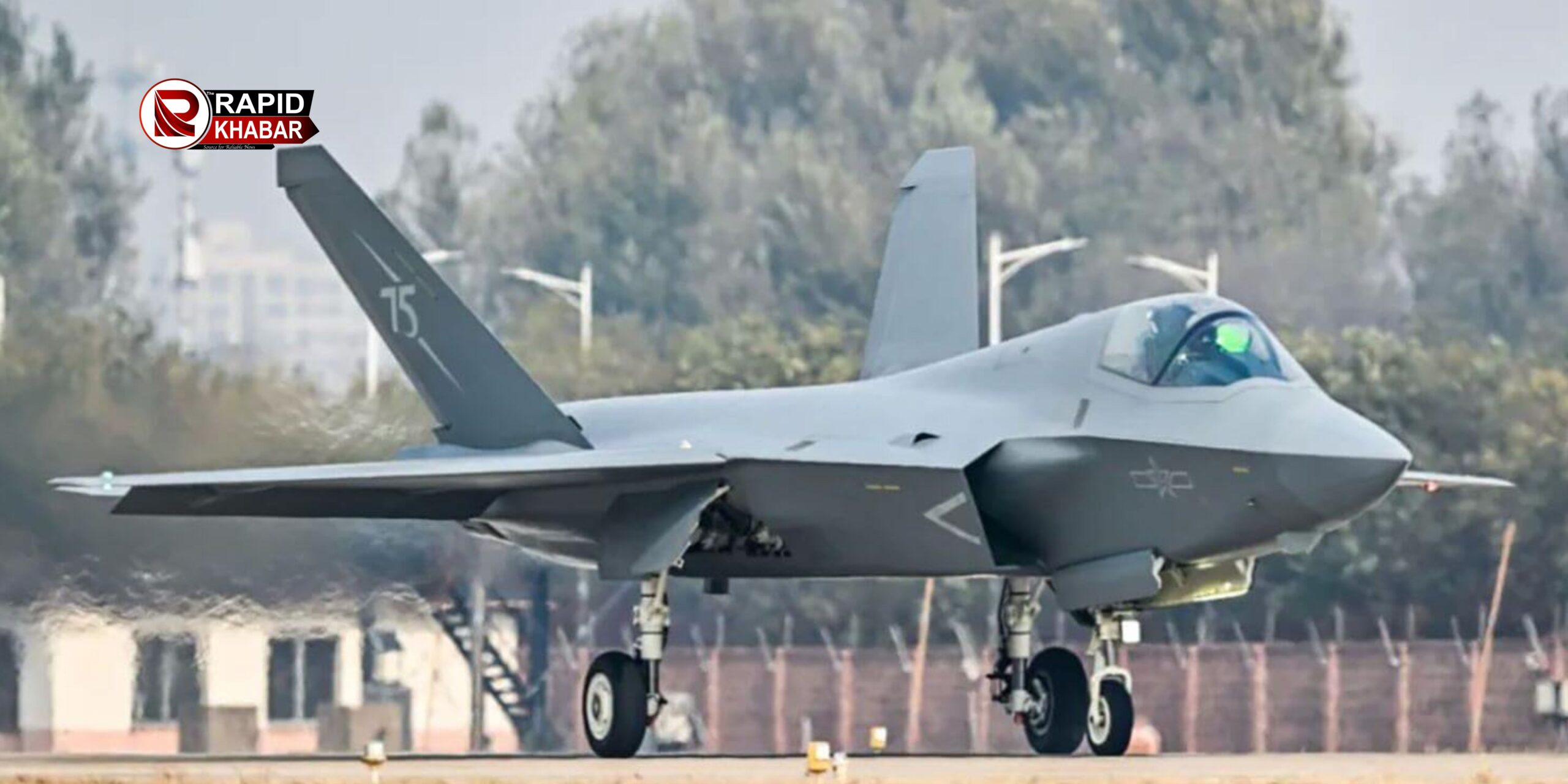 China Fighter Jet Shenyang J-35 Shown in Air Show