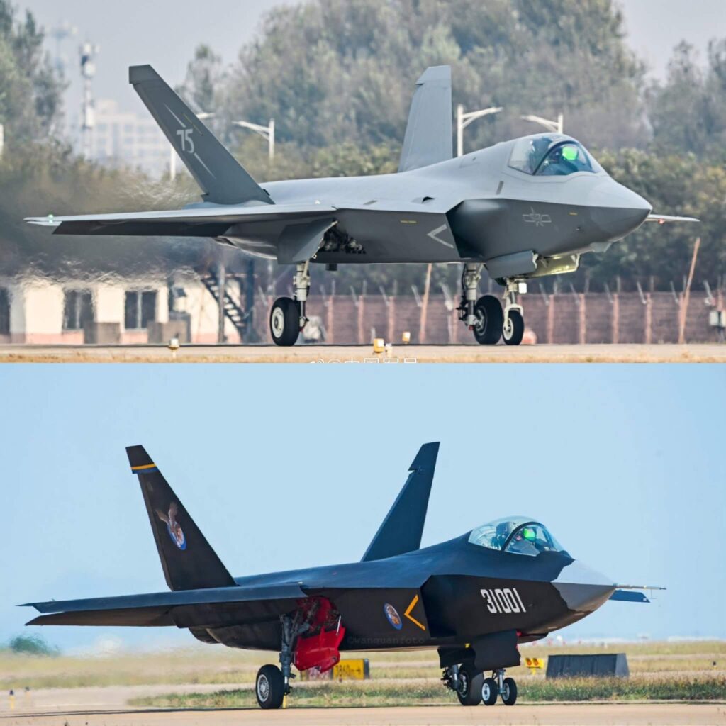 China Fighter Jet Shenyang J-35 Shown in Air Show