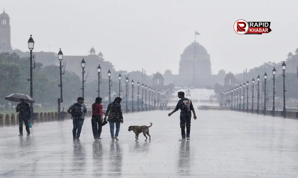 Delhi ncr rain news– तेज हवा और बारिश से दिल्ली का मौसम हुआ सुहाना, लोगों को गर्मी से मिली राहत