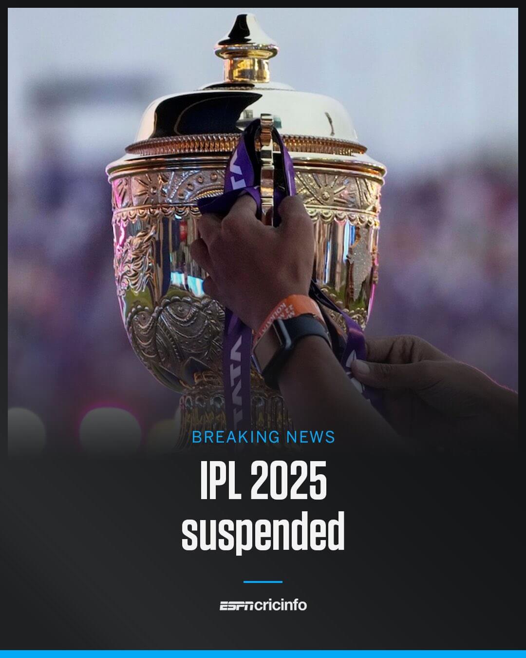 Bcci suspends ipl 2025
