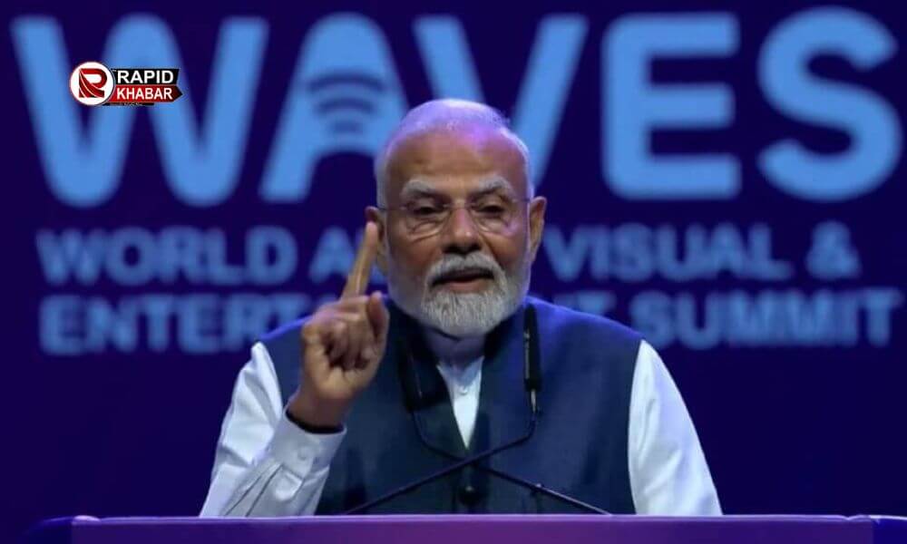 WAVES Summit 2025 News-मुंबई में आयोजित हो रहा है वेव्स समिट, दी जा रही है मीडिया और फिल्म से जुड़ी जानकारी
