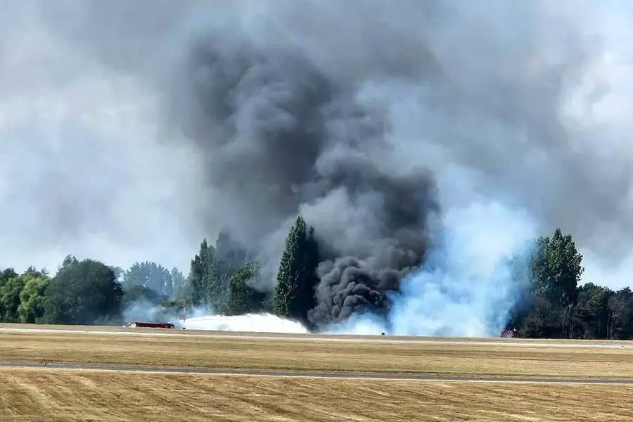 London plane crash news